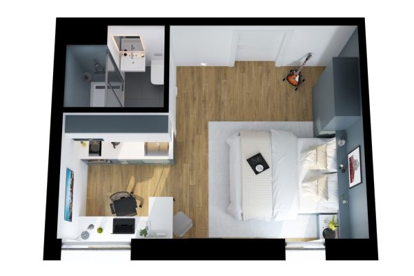 Axiom Image 1 bed plan