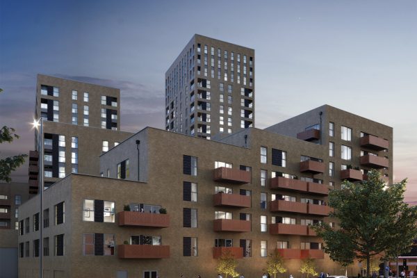 Western Circus London Image Block E F Dusk CGI LR 3